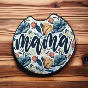 Floral Mama Car Coaster 2 Pack